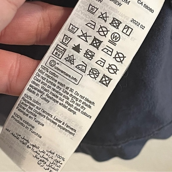 Blue gray All Saints tshirt- size large has a couple small holes on front - Picture 7 of 8